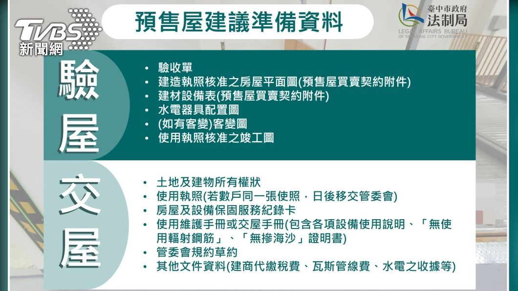 冷氣排水口要倒水測試 預售屋驗收學問大!中市法制局教你交屋