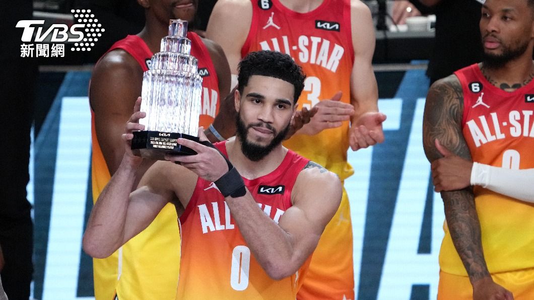 塔圖姆狂轟55分，獲選全明星賽MVP。（圖／達志影像路透社）