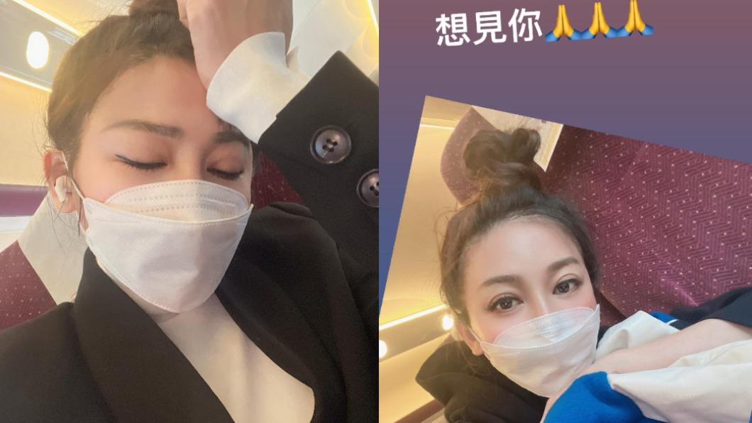 王彩樺趁拍戲空檔南下致哀,盼望許爸一路好走。(圖/翻攝自王彩樺臉書)