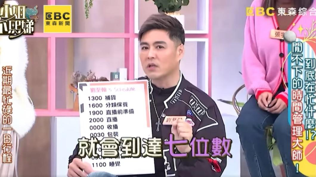 劉至翰曝直播營業額。(圖/翻攝自小姐不熙娣YouTube)