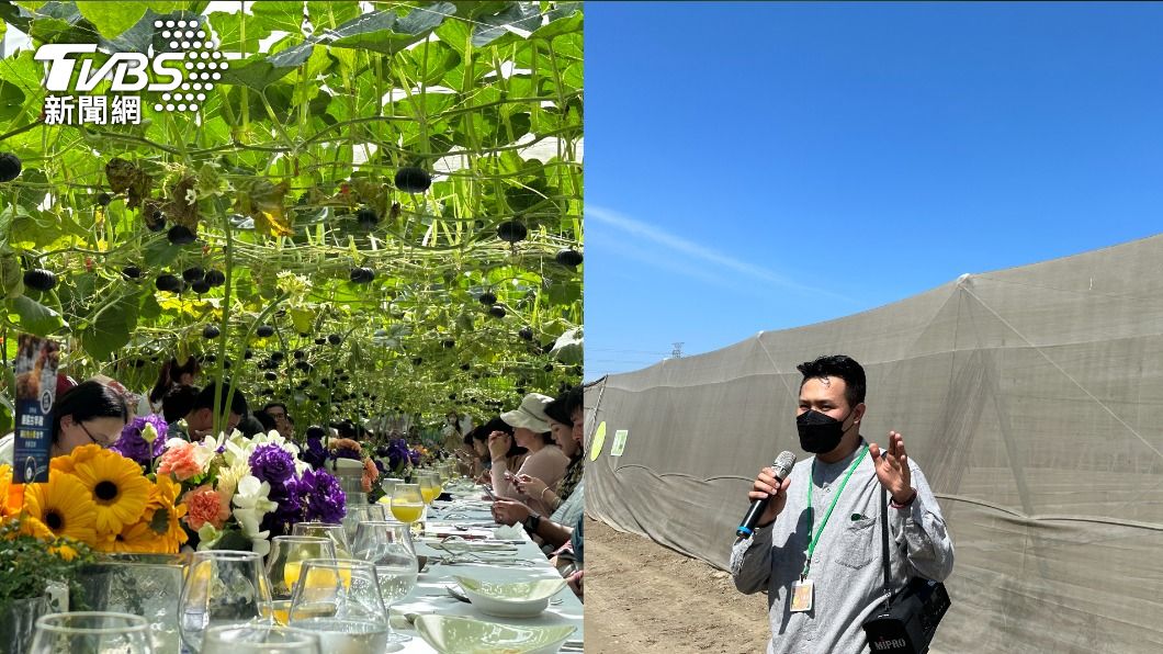 產地之旅會由當地農民進行解說，還能自己現摘蔬果。（圖／許稚佳攝）