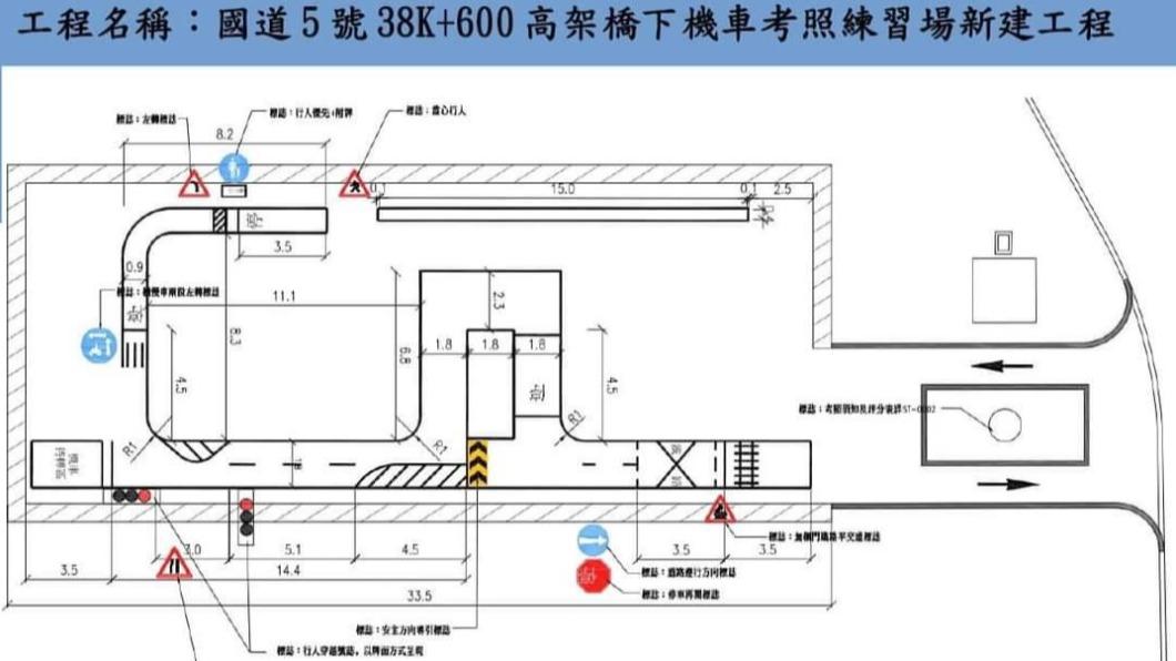 新設機車練習場 符合監理法規標準/圖 宜蘭縣政府提供