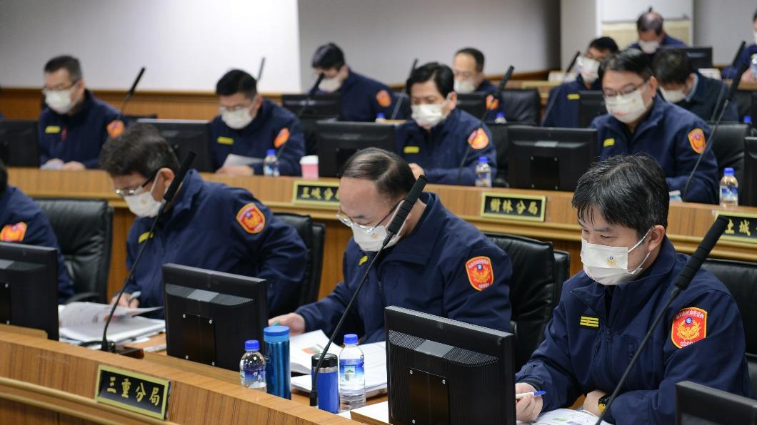 警政署長黃明昭至新北市警察局召開視導座談會，指示應強力打詐掃黑、恪遵警紀。（圖／TVBS）