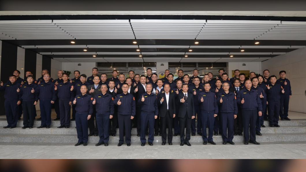 警政署長黃明昭至新北市警察局召開視導座談會，指示應強力打詐掃黑、恪遵警紀。（圖／TVBS）