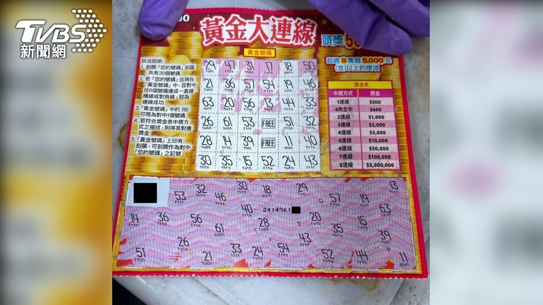 以為刮刮樂中5萬!女兒定睛看 獎金翻百倍「中5百萬」