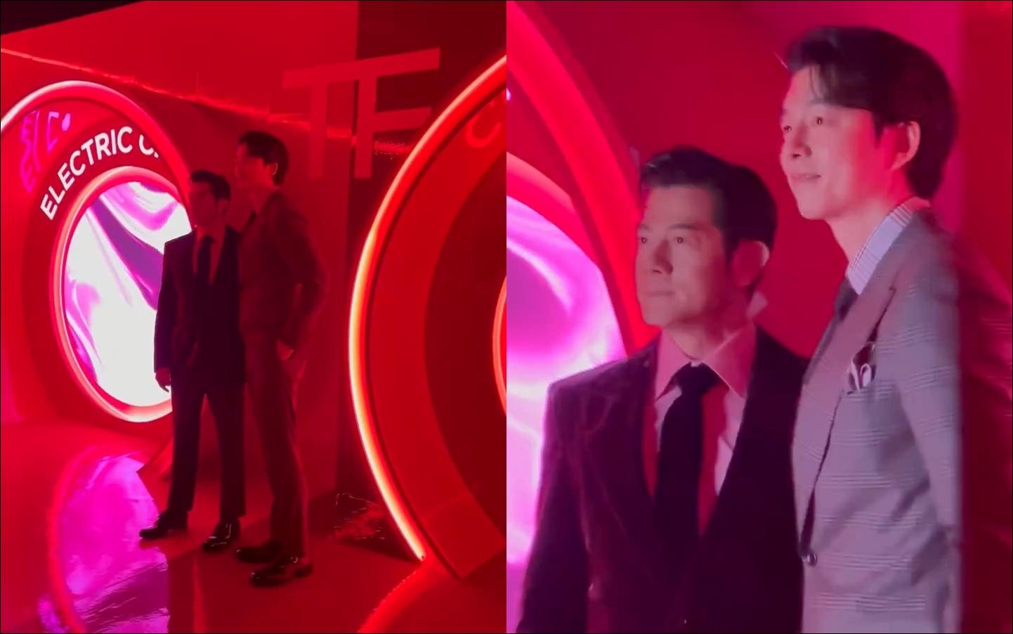 應媒體要求,郭富城與孔劉一起合照。(圖/翻攝自jenny7kim IG)