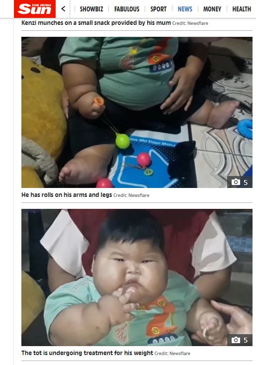 四肢都是肉。(圖/翻攝自《太陽報》)