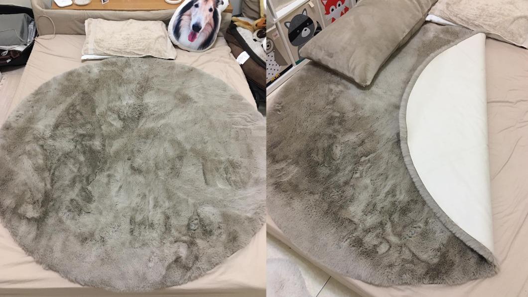 網友發覺地毯放床上很有助眠效果。（圖／翻攝自Costco好市多商品經驗老實說臉書）