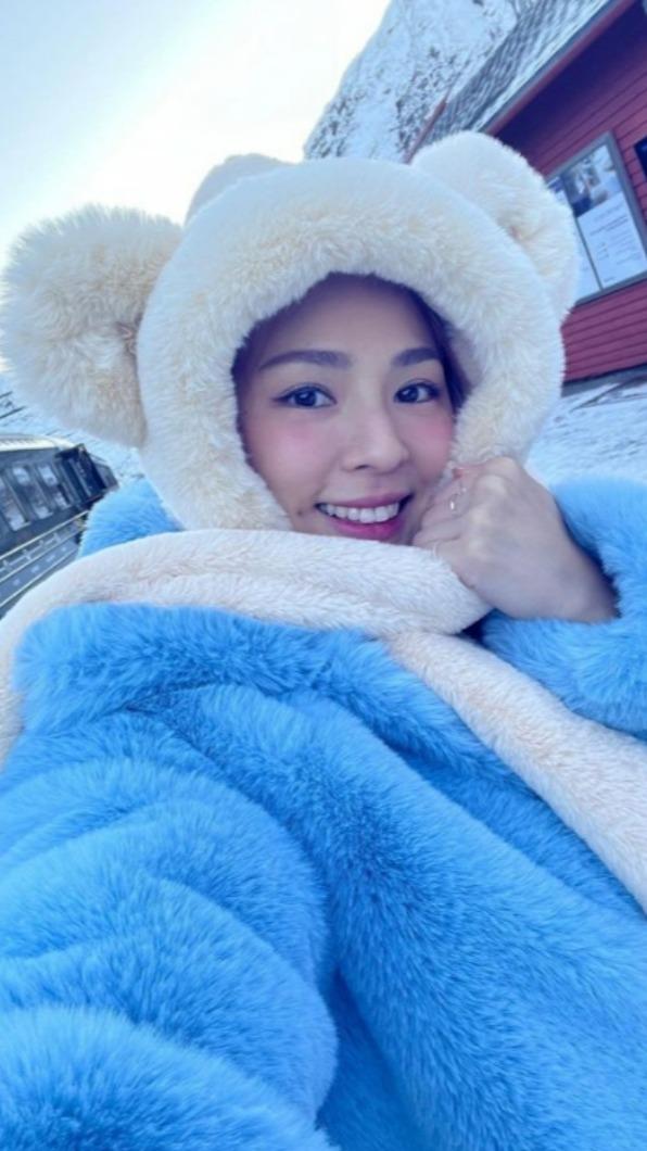 熊熊日前到北歐旅遊。(圖/翻攝自熊熊IG)