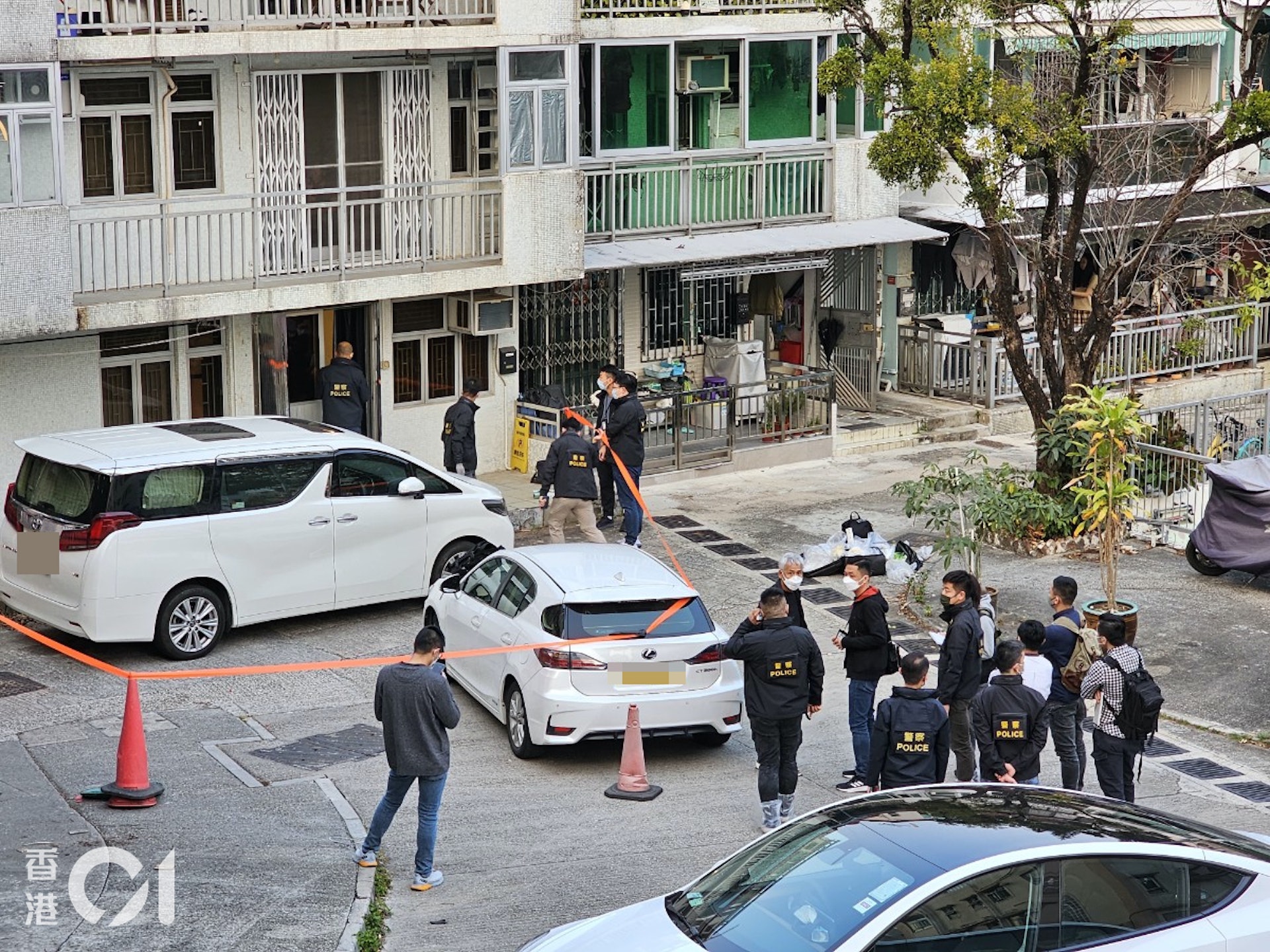 發現屍塊的房屋已被警方封鎖。(圖/香港01)