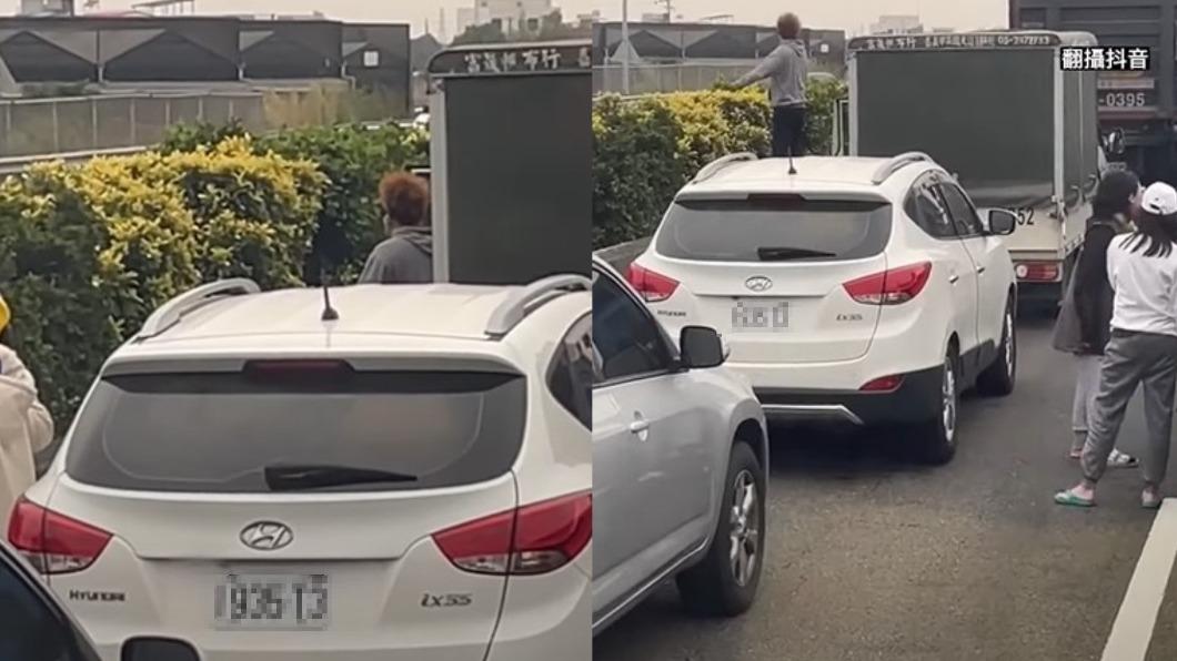 國1大塞車5小時!時間管理大師「下車刷牙、做體操」畫面曝光