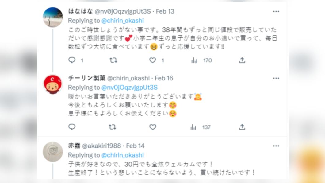 日本網友紛紛在漲價公告下方留言相挺。(圖/翻攝自推特)