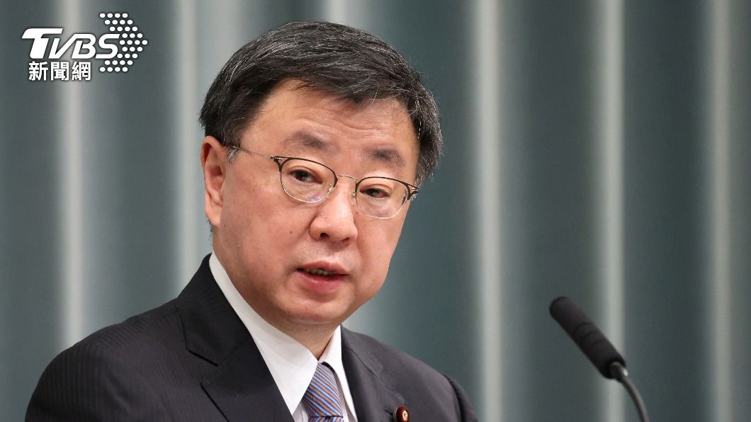 日本官房長官松野博一。(圖/達志影像美聯社)