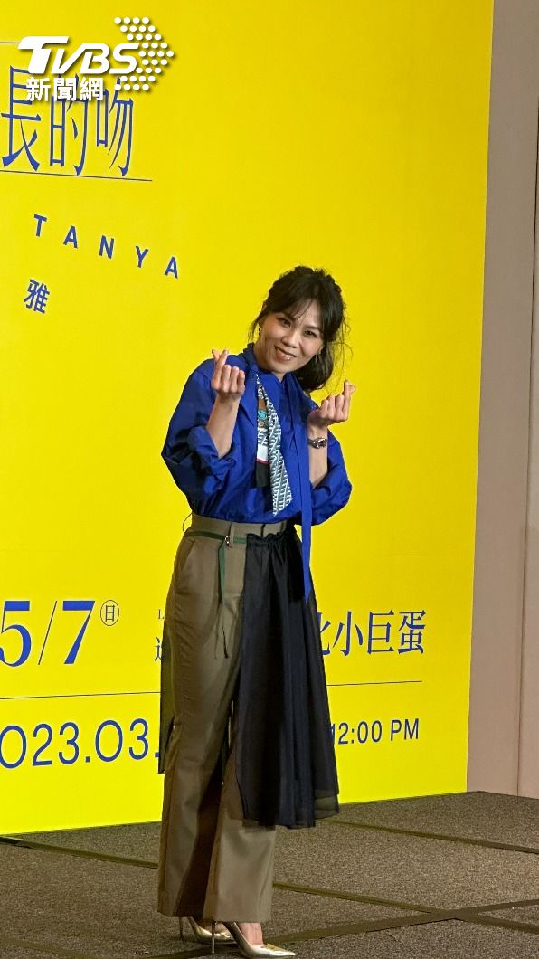 蔡健雅擁抱自己療癒心靈。(圖/劉建偉攝)