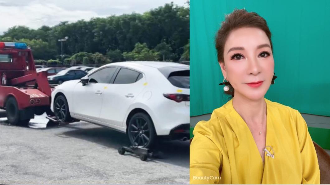 當自家停車位!楊繡惠店門前遇缺德車主 自嘲:乾脆開個洗車場
