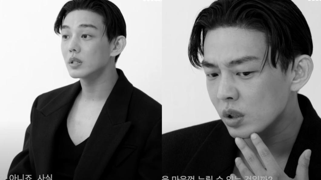 劉亞仁在雜誌訪談中，眼神明顯渙散。（圖／翻攝自 Marie Claire Korea YouTube）