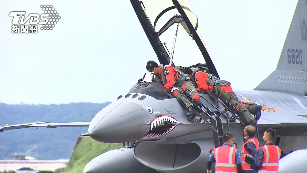 美國售台的66架F-16V戰機,預計2026年將全數交付。(圖/TVBS)