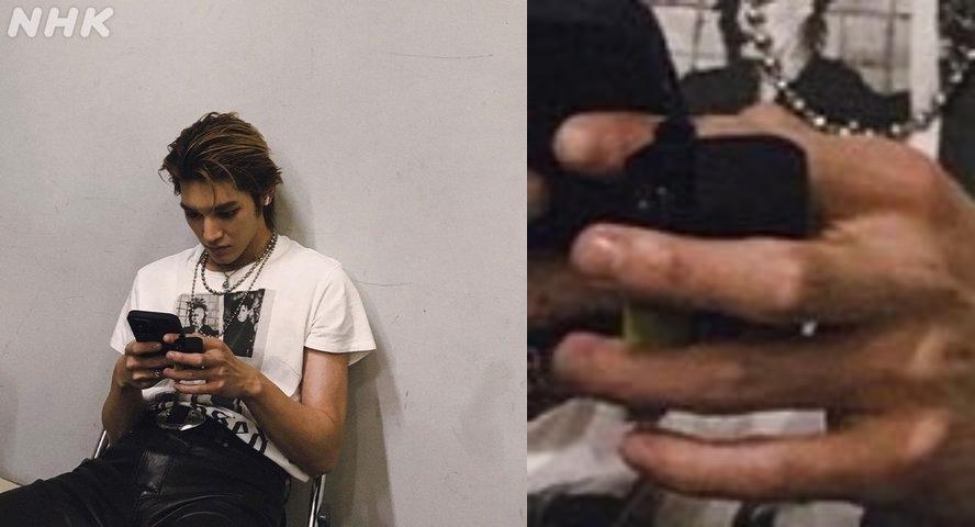 目前左圖已經從節目IG撤下,但仍有韓國網友備份李泰容手拿電子煙的圖。(圖/翻攝自NATE)