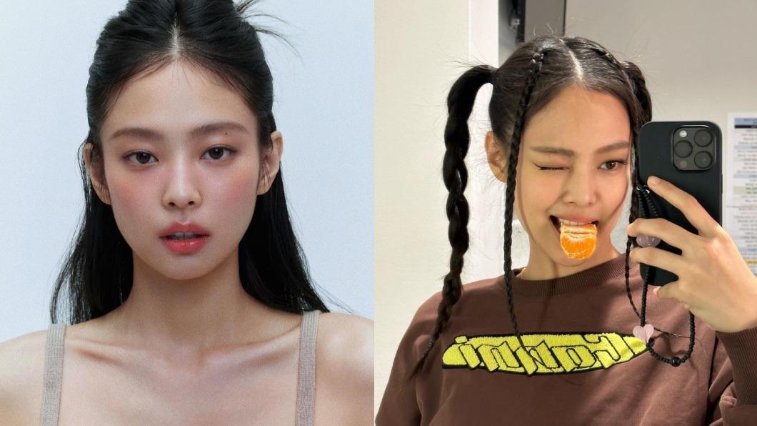 Jennie訪台前失足摔傷,臉部受傷。(圖/翻攝自IG@jennierubyjane)