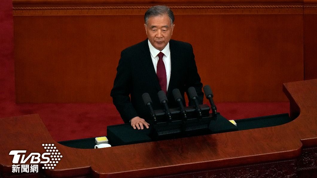 即將卸下全國政協主席的汪洋,進行最後一次工作報告。(圖/達志影像美聯社)
