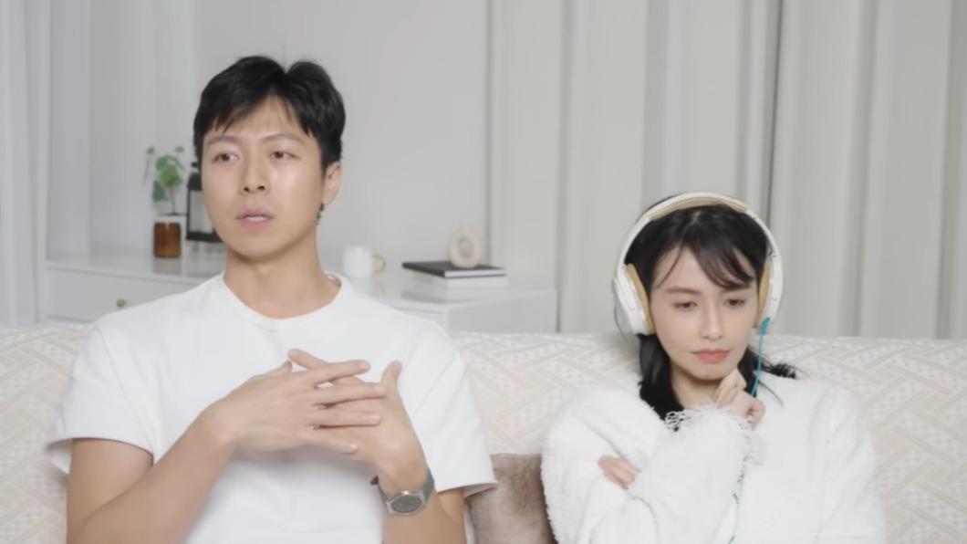 袁艾菲與老公「老魚」合體拍影片。(圖/翻攝自袁艾菲YouTube)