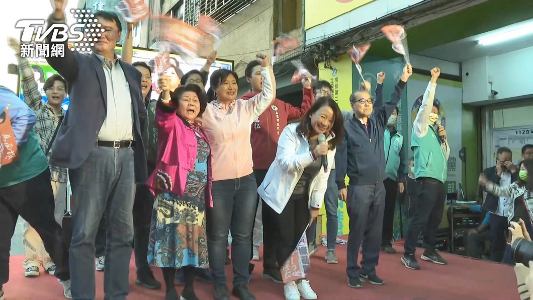 蔡培慧拿下南投立委補選席次。(圖/TVBS)