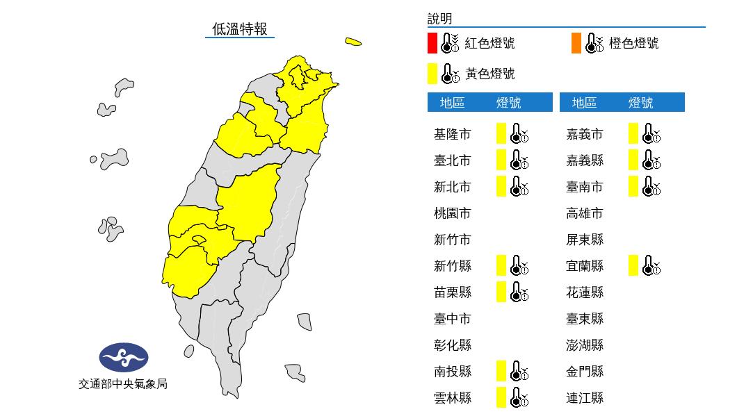 06:00天氣即時報/早晚天冷日夜溫差大 11縣市清晨低溫特報
