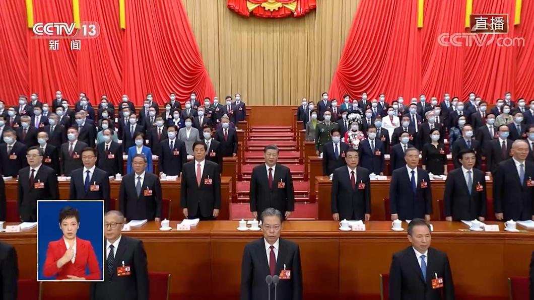 大陸全國兩會重頭戲，第十四屆全國人大舉行開幕式。（圖/翻攝自央視）