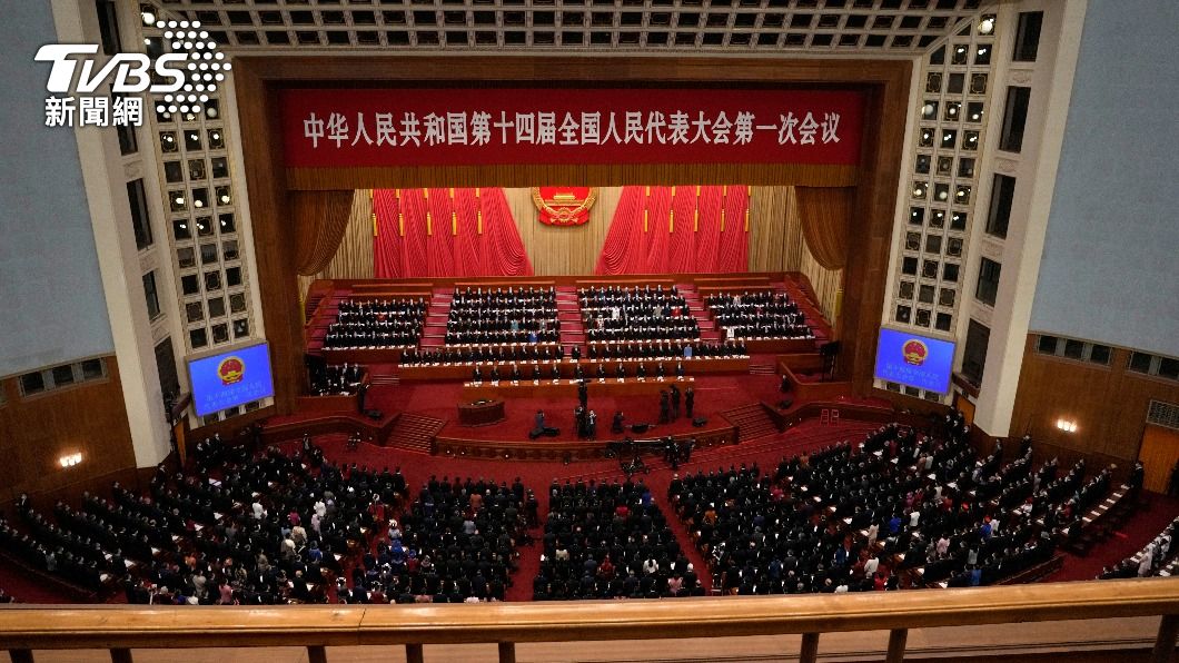 中國全國人大年度會議5日召開。（圖／達志影像美聯社）