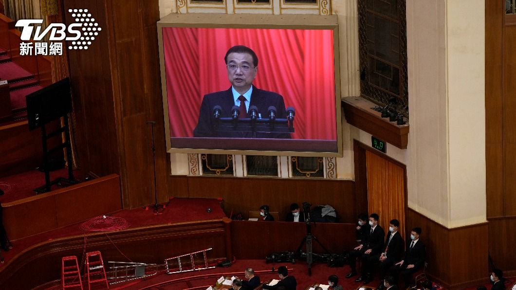李克強發表最後一場政府工作報告。(圖/達志影像美聯社)
