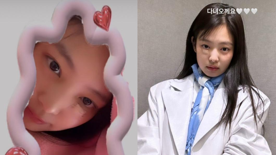 Jennie摔傷後首露面 「臉貼ok蹦」現身機場!傷處曝光