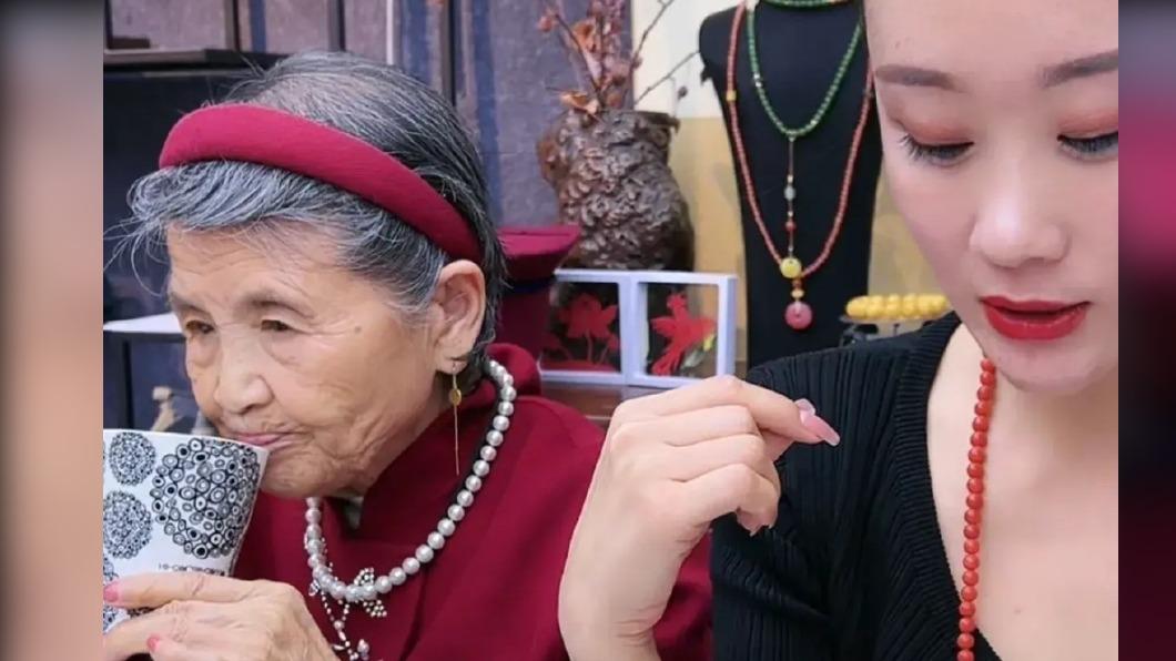 黃聖依90歲婆婆出現在直播中,老公楊子遭痛罵「想錢想瘋了」(圖/翻攝自微博)