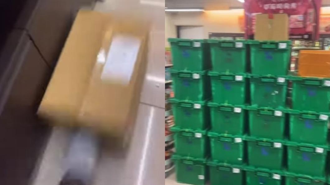 超商免運堆包裹山!店員「怒踹砸紙箱」:是很缺60塊?