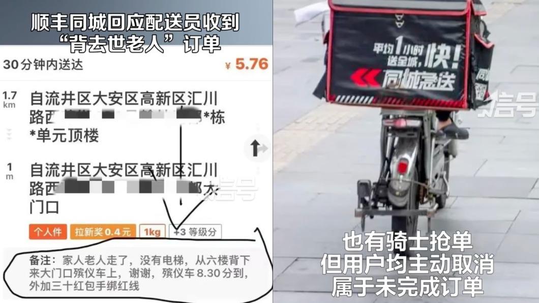 平台回應此為「未完成訂單」,屬快遞員個人行為。(圖/翻攝自紅星新聞)