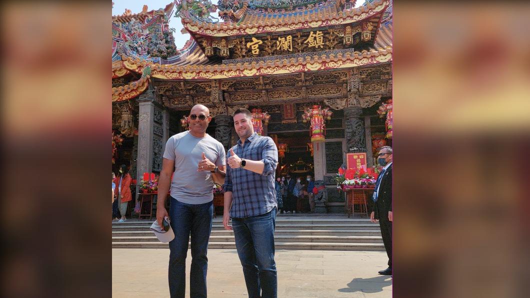 李維拉今日中午參訪鎮瀾宮是私人行程。(圖/翻攝自大甲媽祖ㄅㄜˊ 讚臉書)