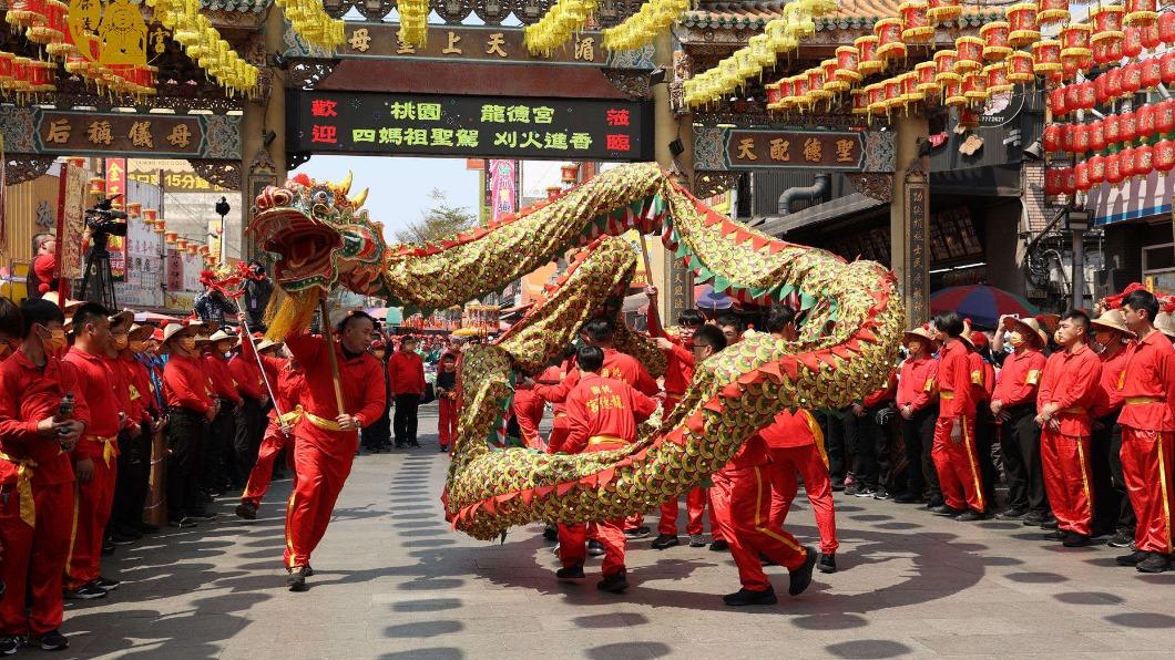 龍德宮四媽祖8日抵達鹿港。(圖/翻攝自鹿港天后宮臉書)
