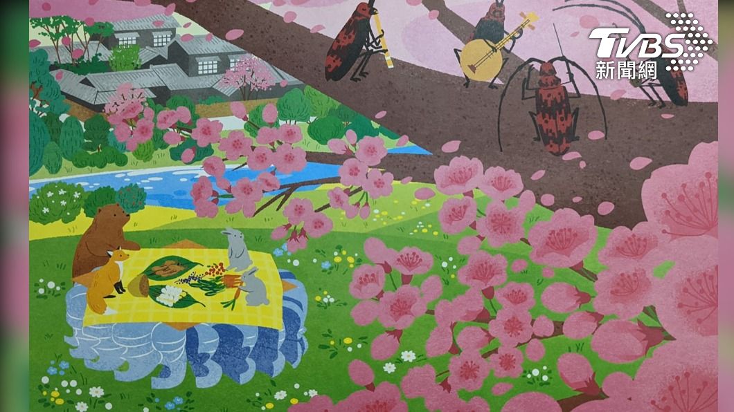 網友分享原圖 櫻花樹上的紅寶石(翻攝FB 路上觀察學院)