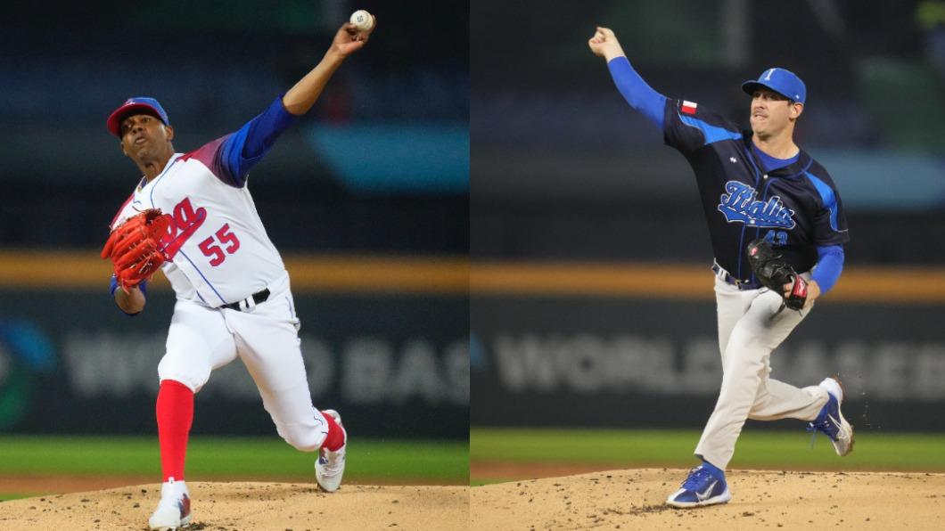 義大利派出哈維(右)先發,古巴則由左投Roenis Elias(左)上陣。(圖/悍創運動行銷提供)