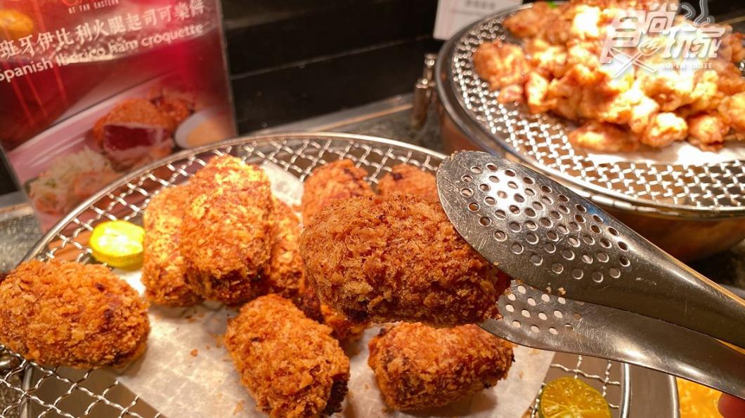 餐檯上有肉控最愛的豬肉界愛馬仕等食材好料可吃。（圖／食尚玩家）