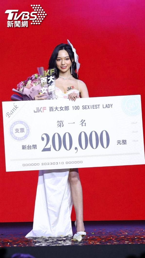 啾啾奪下第一名,獲得20萬獎金。(圖/黃城碩攝)