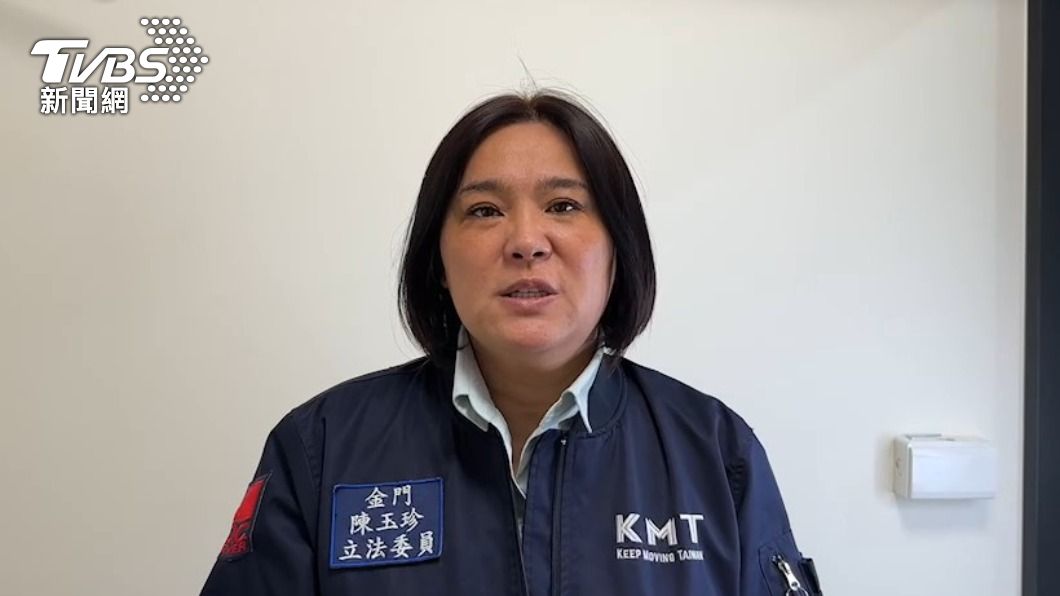 陳玉珍證實陳姓上兵目前人在廈門。(圖/TVBS)