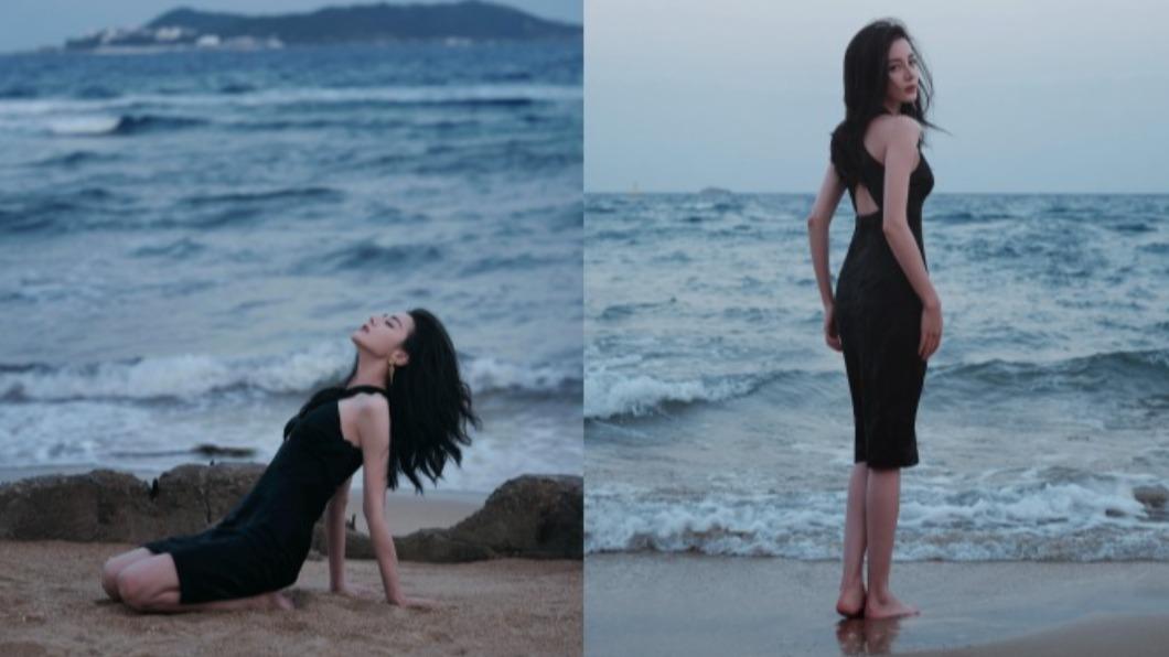 迪麗熱巴最新美照曝光,再度展現女神級別的身材曲線與美貌。(圖/翻攝自「迪麗熱巴工作室」微博)