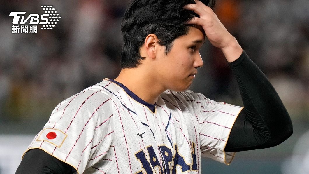 大谷翔平3局下遭三振出局。(圖/達志影像美聯社)