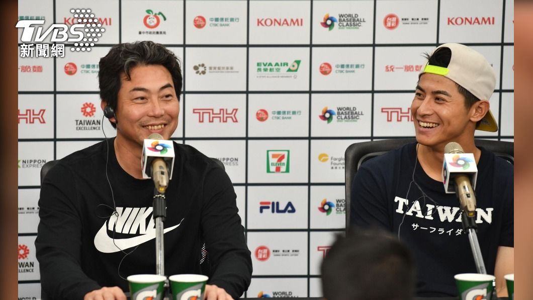 中華隊總教練林岳平、野手陳傑憲。(圖/胡瑞麒攝)