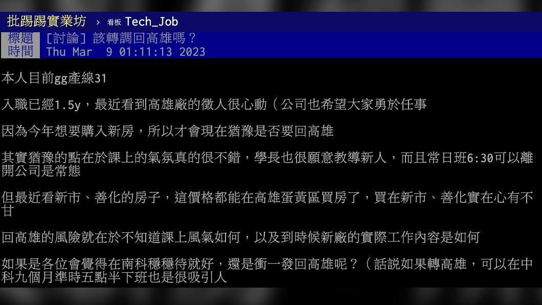 圖／翻攝自PTT