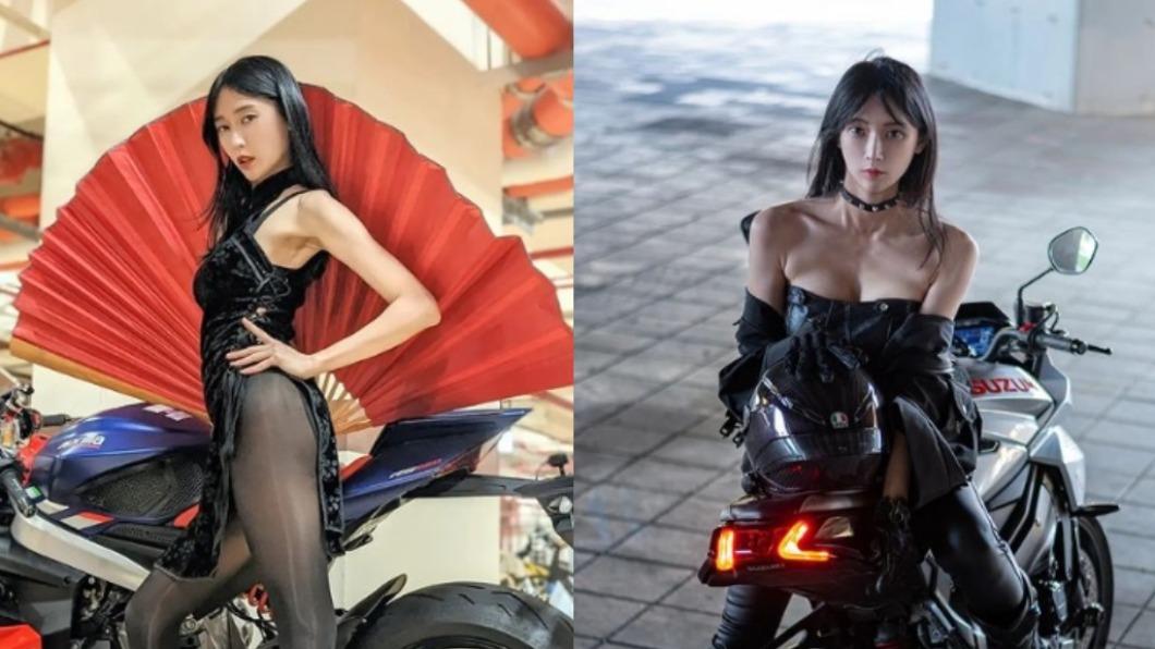 愛筆正職為美術相關工作,也兼職車模。(圖/翻攝自@rs660_abby IG)