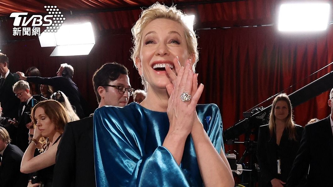 澳洲女演員凱特·布蘭琪（Cate Blanchett）笑開懷。（圖／達志影像路透社）