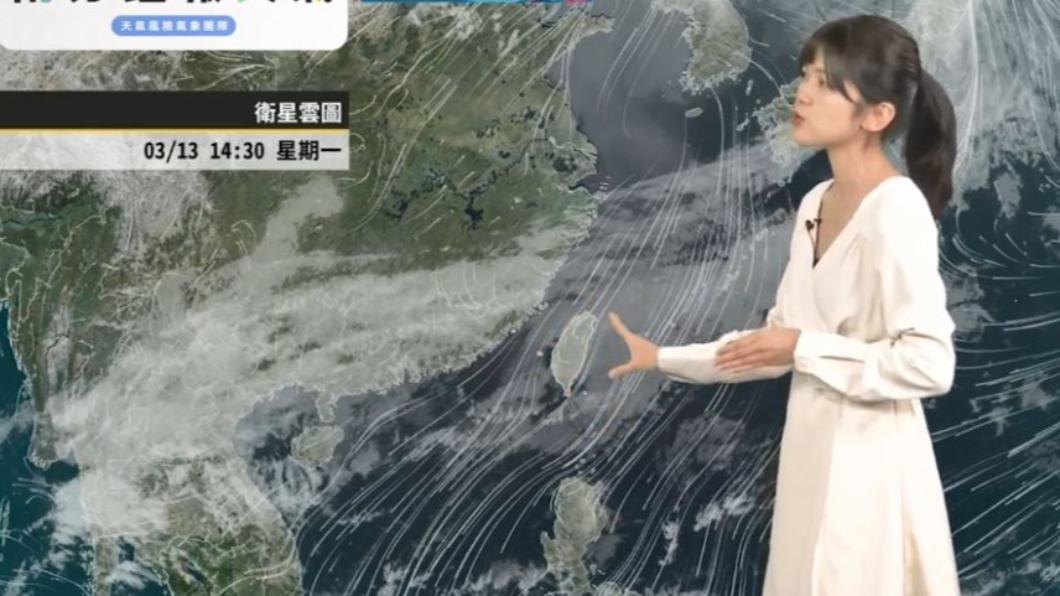 衛星雲圖可以看到,全台各地雲量都還是偏多。(圖/天氣風險)