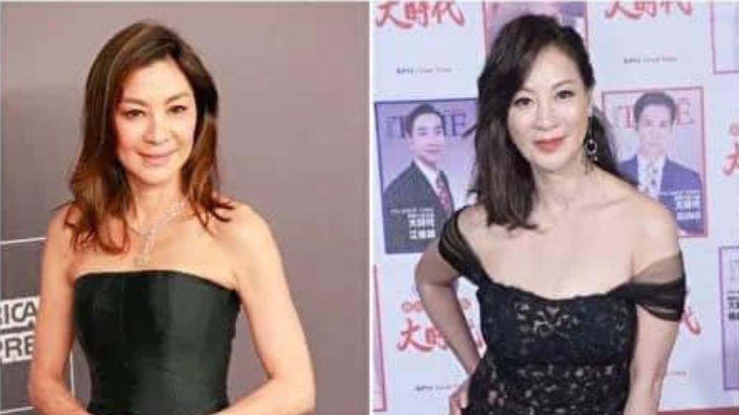 楊繡在臉書曬出與楊紫瓊對比照。(圖/翻攝自楊繡惠臉書)
