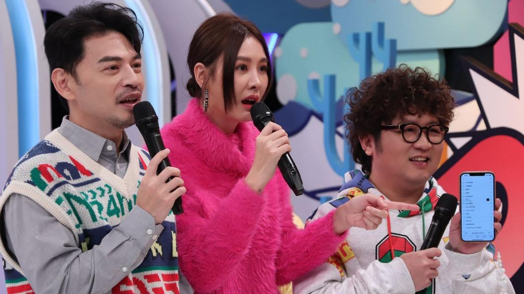 主持人阿Ken(左起)、安心亞、納豆。(圖/中天提供)